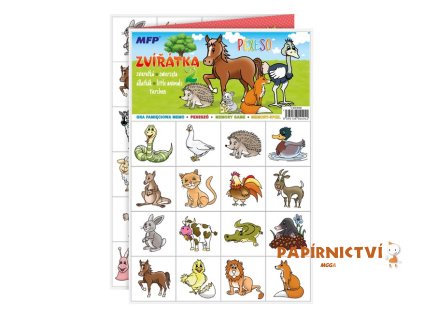 Pexeso MFP 3xA4 Zvířátka 2 5300898