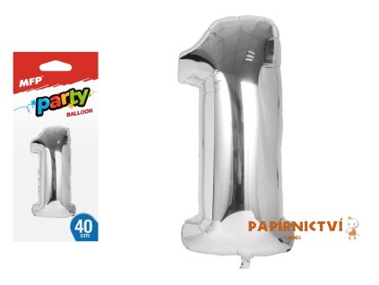 Balónek nafukovací fóliový 40cm č.1 8000134