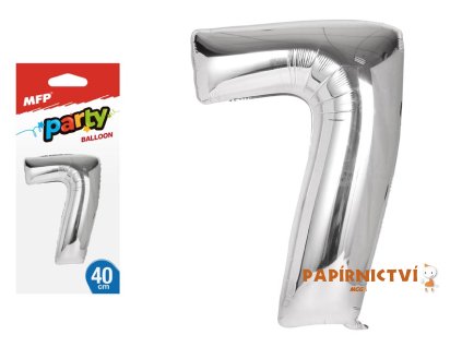 Balónek nafukovací fóliový 40cm č.7 8000140