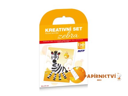 Kreativní set - Zebra - filcová technika 16x21cm 1041949
