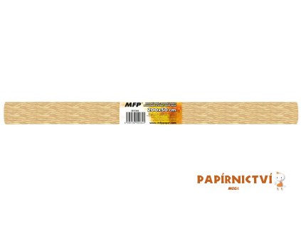 Krepový papír role 50x200cm perleťový béžový