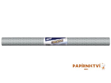 Krepový papír role 50x200cm stříbrný 5811373