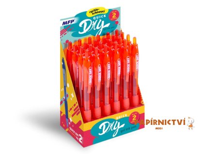 Gelové pero QUICK DRY - červené 6001157