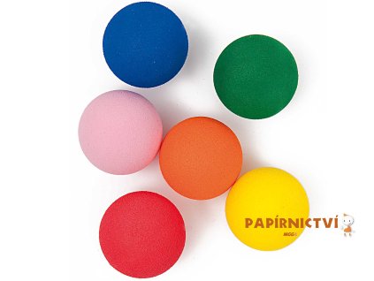 Pěnová koule mix barev, 6ks