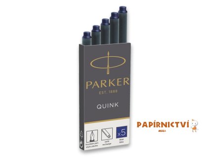 Inkoustové bombičky PARKER - modré (5ks)