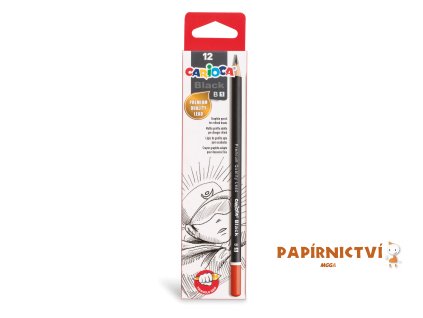 42930 CARIOCA Black Pencils B 1 Box 12 pcs