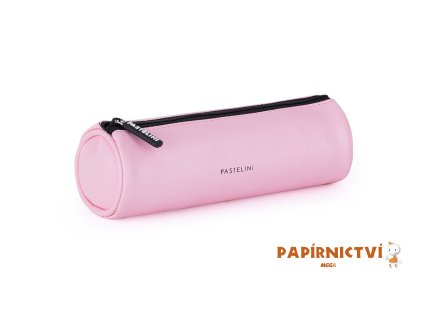 Pouzdro etue PU kulatá PASTELINI růžová 7-826
