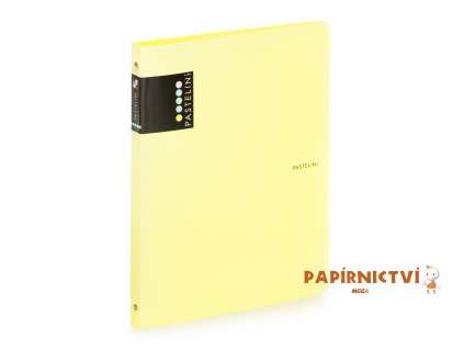 Pořadač PP A4 4kr. PASTELINI žlutý 2-277