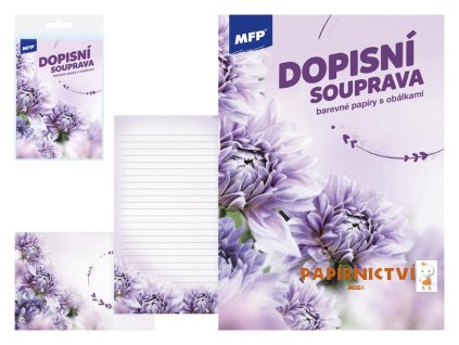 Y-Dopisní papír barevný LUX 5+10 (Květy) III 5550299