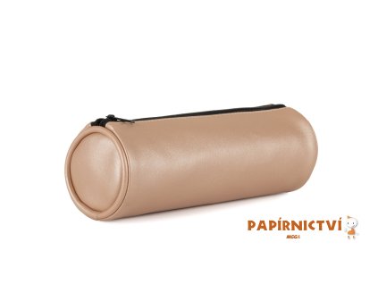 Pouzdro etue PU kulatá Metallic měděná 8-186