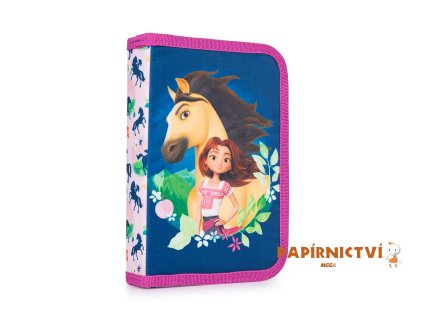 Penál 1 p. 2 chlopně, prázdný Spirit Riding Free