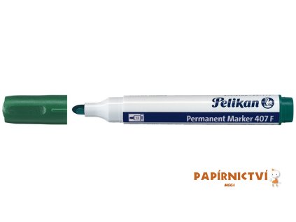 Y-Permanentní popisovač Pelikan 407 F kulatý - zelený