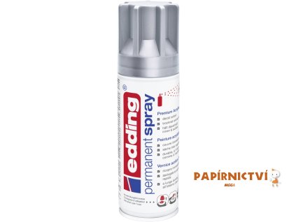 Akrylový sprej EDDING 5200, 200ml, stříbrná matná 923