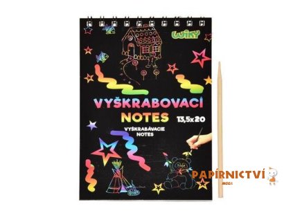 Vyškrabávací notes 20x13,5/12ls