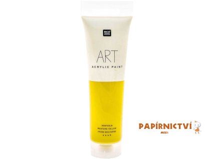 Akrylová barva 100ml hořčičná žlutá