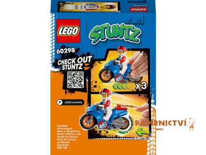 LEGO City 60298 Kaskadérská motorka s raketovým pohonem