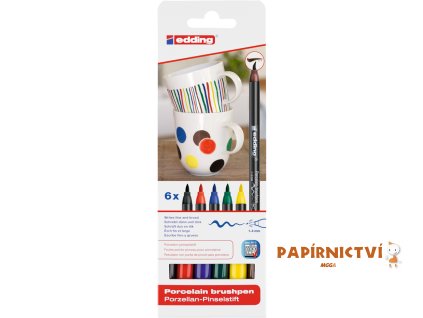 Sada popisovačů na porcelán EDDING 4200 - základní barvy