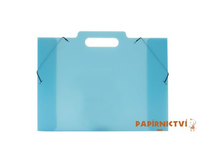 3 klopá sloha na výkresy A3 PP Opaline Frosty modrá 2-771