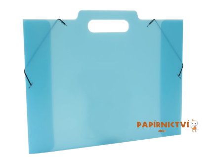 3 klopá sloha na výkresy A3 PP Opaline Frosty modrá 2-771