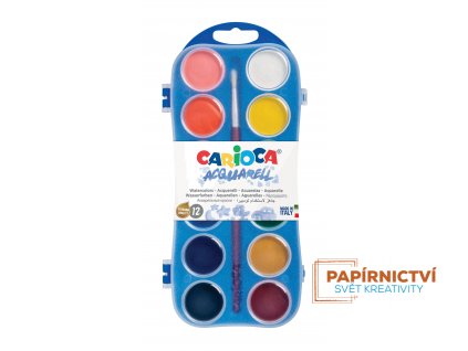 42400 CARIOCA Watercolors Plastic case 12 pcs