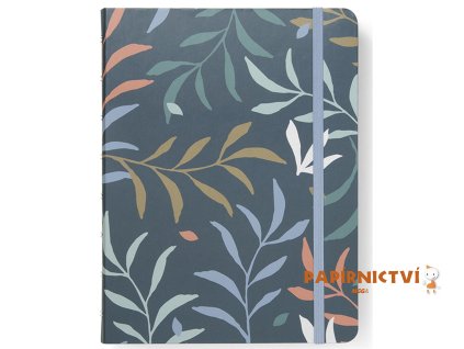 Filofax Notebook Botanical, A5, modrá