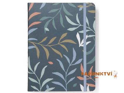 Filofax Notebook Botanical, A5, modrá