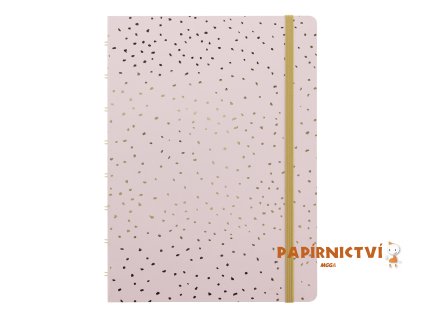 Filofax Notebook Confetti A5, Rose Quartz