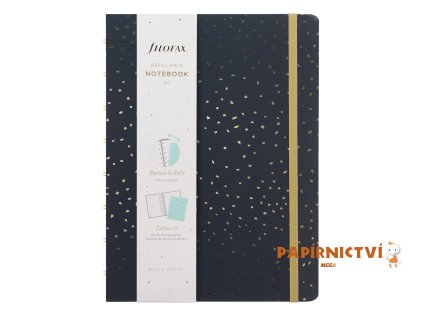 Filofax Notebook Confetti A5, Charcoal