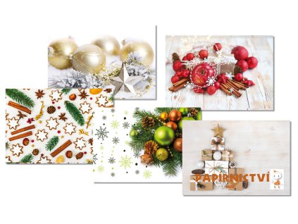 Y-Obálka decor 120x177mm Vánoce