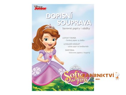 Dopisní papír barevný LUX 5+10 Disney (Sofia the)