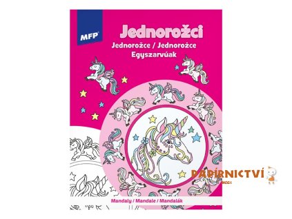 Omalovánky antistresové Mandaly Jednorožci 5301145