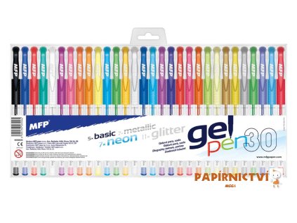 Gelové pero set 30ks GX1038-30 mix 6000800
