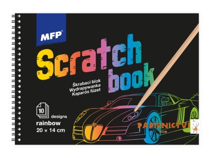 Škrabací obrázek blok 20x14cm 10l mix/duha 1032112