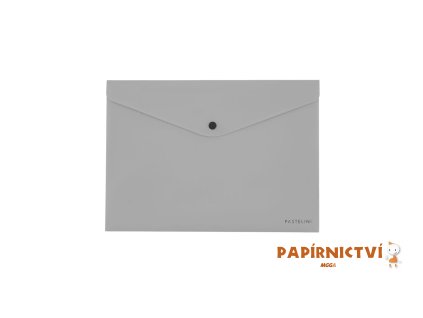 Psaníčko s drukem A5 PASTELINI šedá 2-657