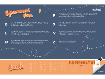 Podložka na stůl 60x40cm I. stupeň-oboustranná 5-88823