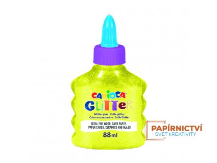 4211634 CARIOCA Glitter Glue Neon Bottle 88ml