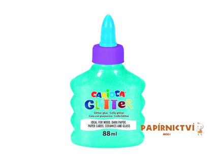 4211639 CARIOCA Glitter Glue Neon Bottle 88ml