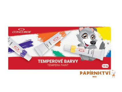 Temperové barvy CONCORDE 12ks, 12ml A65329