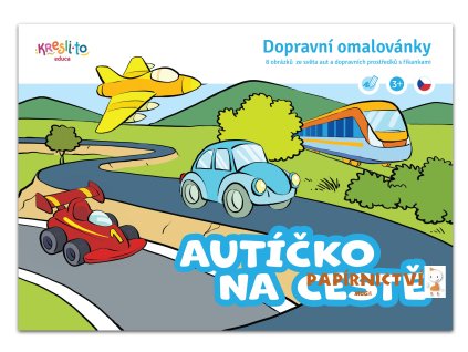 Autíčko na cestě - Omalovánky A5