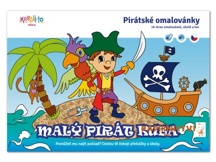 Malý pirát Kuba - omalovánky A5