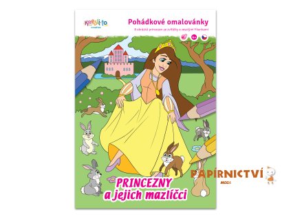 Princezny a jejich mazlíčci omalovánky A5