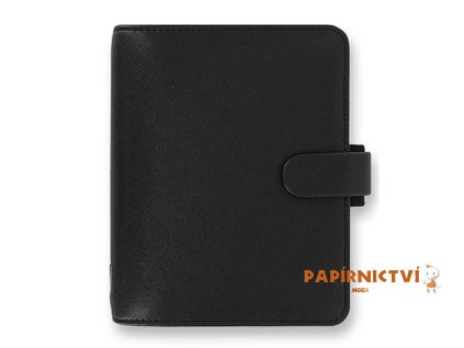 Filofax diář Saffiano, kapesní, černá