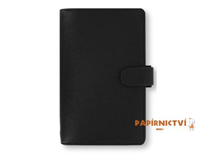 Filofax diář Saffiano, Osobní, Compact, černá