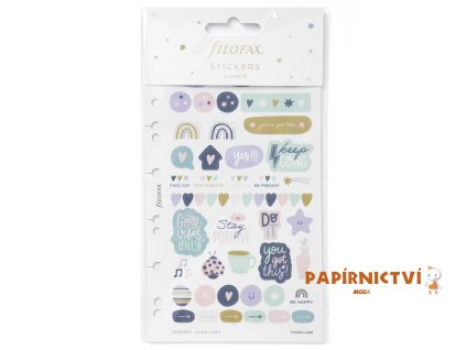 Filofax náplň Multi, samolepky Good Vibes, osobní/A5