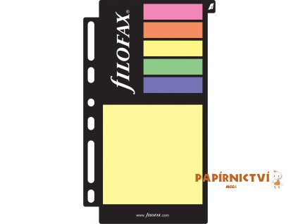 Filofax náplň Osobní, barevné lepící papír