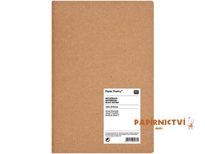 Blok kraft, 145x210mm, 40 listů, 80g