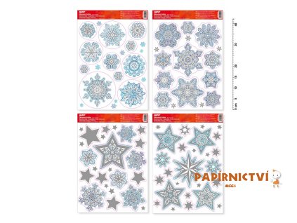 Okenní fólie vánoce glitr VA002 8885722