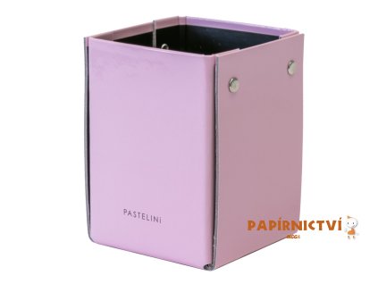 Kelímek na tužky lamino PASTELINI růžová 8-141