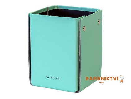 Kelímek na tužky lamino PASTELINI zelená 8-142