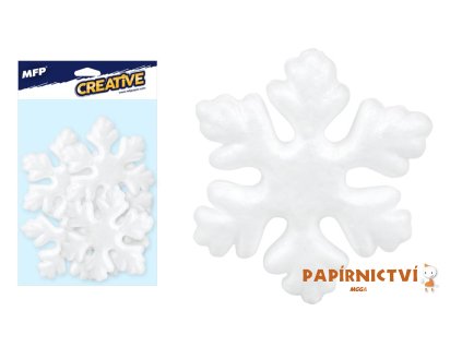 Vločka 7,5cm/6ks polystyren 8882332